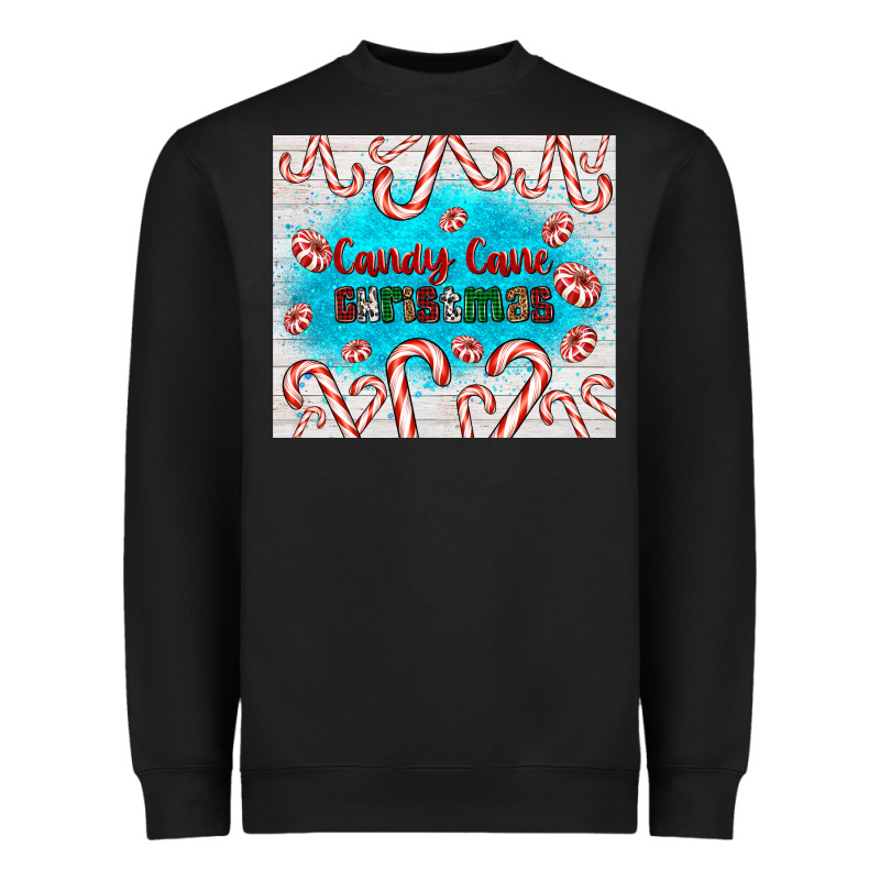 Candy Cane Christmas Heavyweight Sweatshirt by AdoDesignShop | Teevron