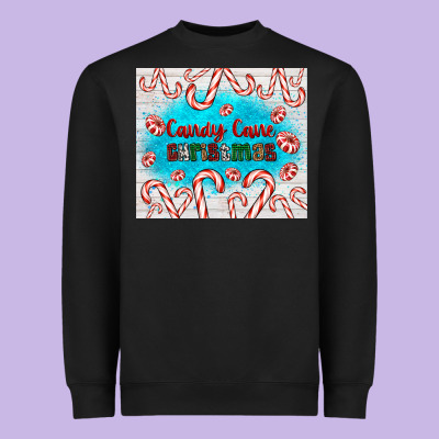 Candy Cane Christmas Heavyweight Sweatshirt Designed By Adodesignshop