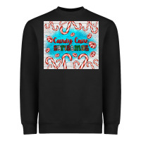 Black candy cane Christmas Heavyweight Sweatshirt - AdoDesignShop
