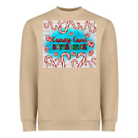 Mushroom candy cane Christmas Heavyweight Sweatshirt - AdoDesignShop