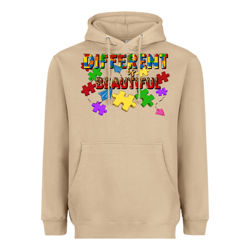 Different Is Beautiful Heavyweight Hoodie by JahusDesignShop | Teevron