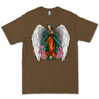 Cacao Angel Wing Lady of Guadalupe Premium Tee - Jasminsmagicworld