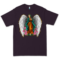 Plum Angel Wing Lady of Guadalupe Premium Tee - Jasminsmagicworld