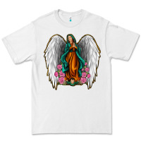 White Angel Wing Lady of Guadalupe Premium Tee - Jasminsmagicworld