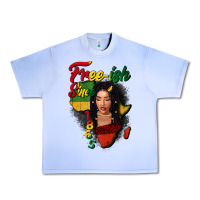 Grape Ice Free-ish since 1865 black woman Urban Heavy Tee - FaDigitalArtStudio
