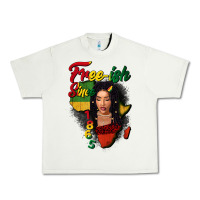 Free-ish Since 1865 Black Woman Urban Heavy Tee | Teevron