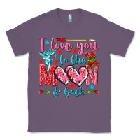 Lavender I love you to the moon and back Valentine's Day Classic Tee - HowdyJamesFarm