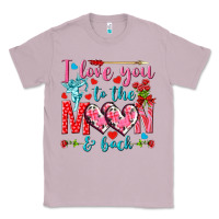 Lilac I love you to the moon and back Valentine's Day Classic Tee - HowdyJamesFarm