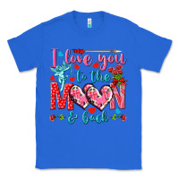 True Royal I love you to the moon and back Valentine's Day Classic Tee - HowdyJamesFarm
