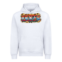 White Texas Urban Hoodie - JahusDesignShop