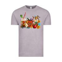 Vintage Zinc Teacher Coffee Cups Vintage Tee - FaDigitalArtStudio