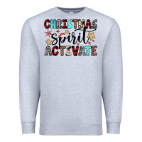 Heather Grey christmas spirit activate Premium Sweatshirt - JahusDesignShop