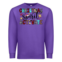 Purple christmas spirit activate Premium Sweatshirt - JahusDesignShop