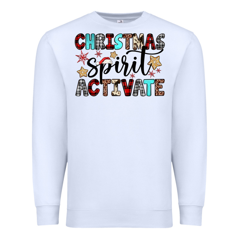 Christmas Spirit Activate Premium Sweatshirt by JahusDesignShop | Teevron