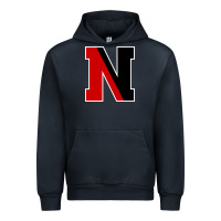 Navy Northeastern Gifts, Huskies Long Sleeve Urban Hoodie - DesigneFamous