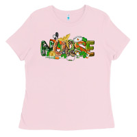 Bubblegum Pink St. Patrick's Day Nurse Ladies Tee - CowGirlArtShop
