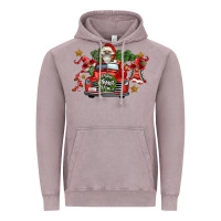 Vintage Zinc merry christmas truck gnomies Vintage Hoodie - FaDigitalArtStudio