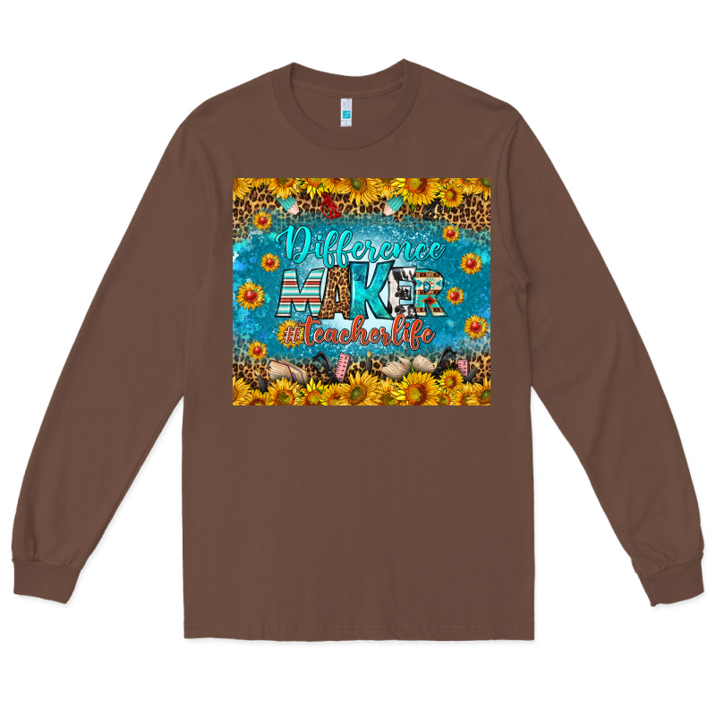 Difference Maker Teacher Life Tumbler Long Sleeve Tee by BundleAndBundleShop | Teevron