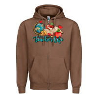 Chestnut teacher life Zipper Hoodie - AdoDesignShop