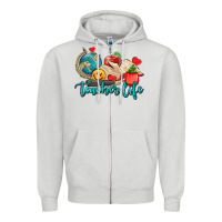 Dove Grey teacher life Zipper Hoodie - AdoDesignShop