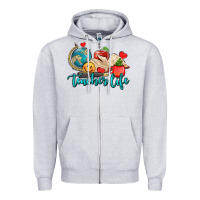 Heather Grey teacher life Zipper Hoodie - AdoDesignShop