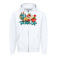 White teacher life Zipper Hoodie - AdoDesignShop