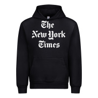 Black new york times Urban Hoodie - DesigneFamous