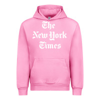 Fuchsia Pink new york times Urban Hoodie - DesigneFamous