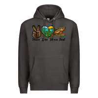 Smoke Peace Love Brown Trout Premium Hoodie - LillyAllenDesigns