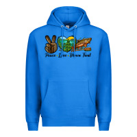 True Royal Peace Love Brown Trout Premium Hoodie - LillyAllenDesigns
