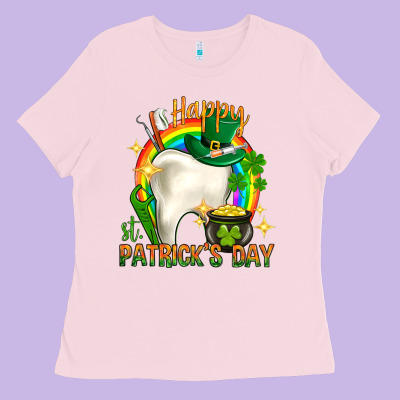 Happy Dentist St. Patrick's Day Ladies Tee Designed By Howdyjamesfarm
