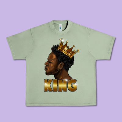 Black King Urban Heavy Tee Designed By Fadigitalartstudio