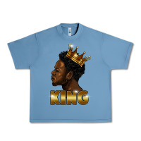 Pebble Blue black king Urban Heavy Tee - FaDigitalArtStudio