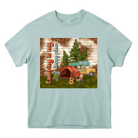 Arona camping is my happy place Heavy Core Tee - TumblerDesignByShophia