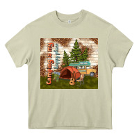 Mossy camping is my happy place Heavy Core Tee - TumblerDesignByShophia