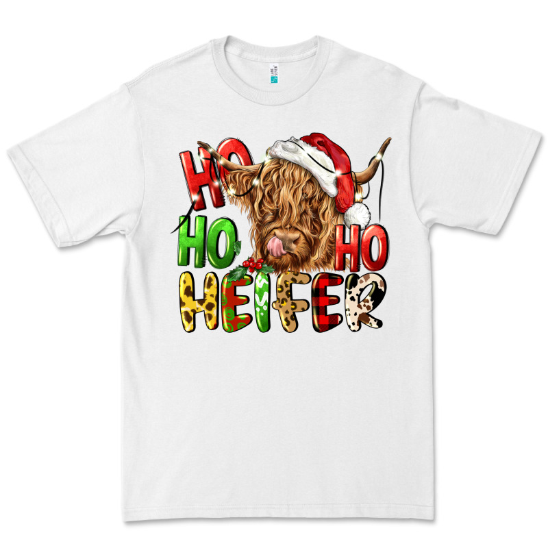Ho Ho Ho Heifer Premium Tee by CowGirlArtShop | Teevron