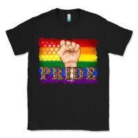 Black lgbtq  flag and hand pride Classic Tee - Artiststas