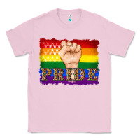 Bubblegum Pink lgbtq  flag and hand pride Classic Tee - Artiststas