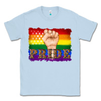 Dusty Blue lgbtq  flag and hand pride Classic Tee - Artiststas
