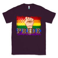 Plum lgbtq  flag and hand pride Classic Tee - Artiststas