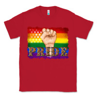Red lgbtq  flag and hand pride Classic Tee - Artiststas