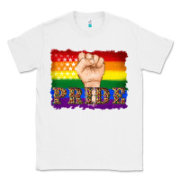 White lgbtq  flag and hand pride Classic Tee - Artiststas