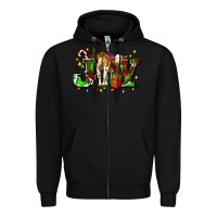 Black joy with baby cow and christmas gifts mistletoe Zipper Hoodie - AdoDesignShop