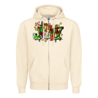 Sandshell joy with baby cow and christmas gifts mistletoe Zipper Hoodie - AdoDesignShop