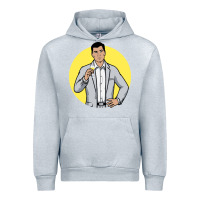 Heather Grey sterling archer Urban Hoodie - DesigneFamous