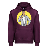 Mauve Wine sterling archer Urban Hoodie - DesigneFamous