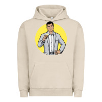 Pigment French Oak sterling archer Urban Hoodie - DesigneFamous