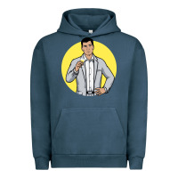 Pigment Midnight Navy sterling archer Urban Hoodie - DesigneFamous