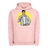 Pigment Salmon sterling archer Urban Hoodie - DesigneFamous