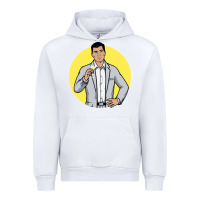 White sterling archer Urban Hoodie - DesigneFamous